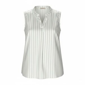 Green Striped Sleeveless Top